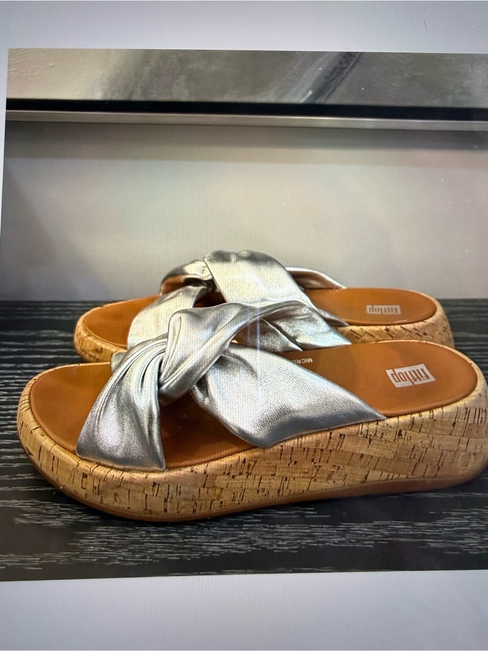 Fitflop Women's Silver Wedge Sandals